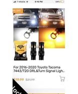 AUXBEAM 7443 CANBUS LED Red Brake Stop Tail Parking Light Bulbs Error Free - $17.84