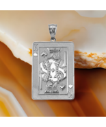 Sterling Silver King of Spades Poker Card Pendant - $59.99