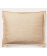 Ralph Lauren Spencer Clay Tan Quilted Line Matelasse Zip Back Standard S... - $58.76 CAD