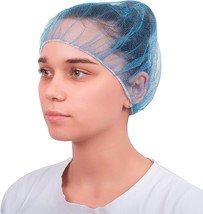 Blue Nylon Hair Nets 28&quot; Pack of 100 Stretchable Hair Covers for General Use - £14.73 GBP