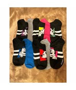  Disney/Mickey (10)pk Women’s Low Ankle Socks (Rainbow Expressions) - £11.68 GBP