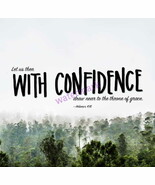 POPULAR BIBLE VERSE SCRIPTURE HEBREWS &quot;LET US THEN WITH CONFIDENCE DRAW ... - $162.55 MXN