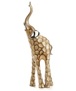Golden Elephant Figurine Lucky Trunk Up 16.9&quot; High Textured Resin  Frees... - $54.02 CAD