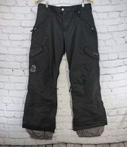 Burton Snow Pants Unisex Adjustable Sz M Black Insulated Gore-Tex Ski  - $49.49