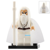 Gandalf the White The Hobbit Lord of the Rings Lego Compatible Minifigure Bricks - £2.34 GBP