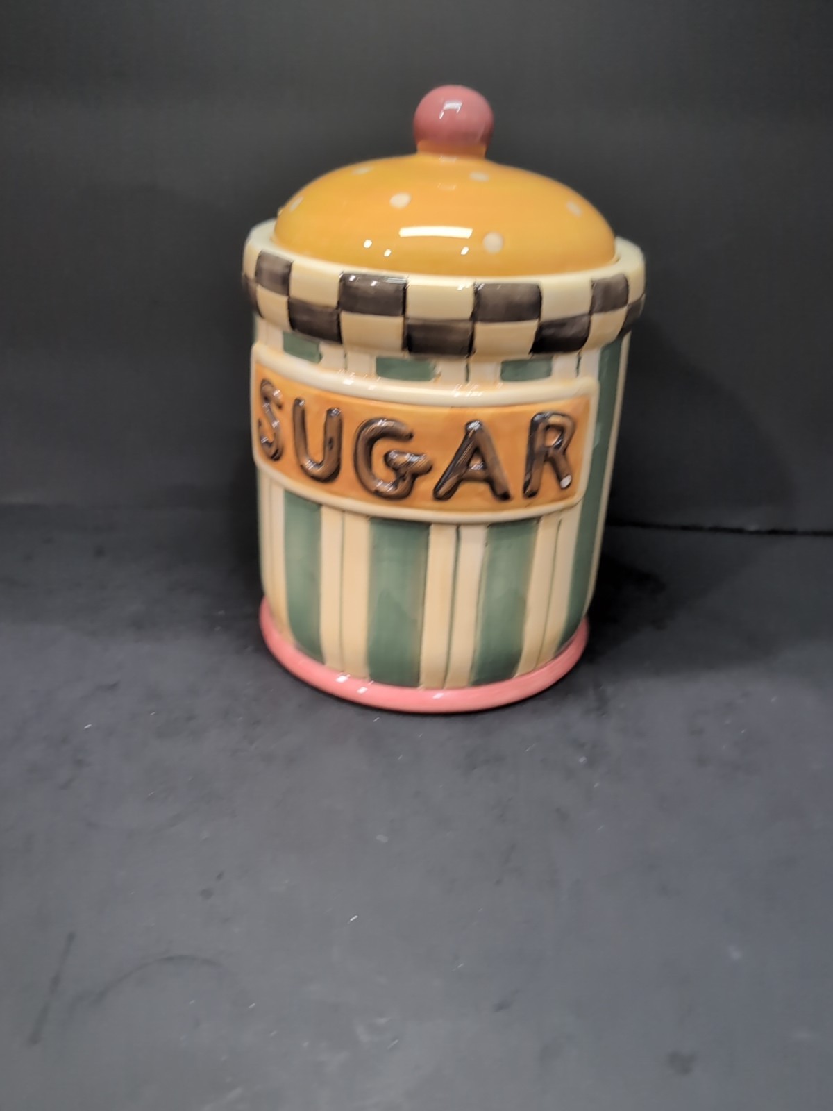 Debbie Mumm Sakura Cannister, Cupcake Design, Sugar Storage, Collectible... - £22.28 GBP