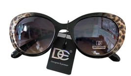 DE Womens Black Tiger Cat Eye Fashion Sunglasses Plastic Frames 100UV Pr... - £9.34 GBP
