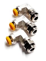 Parker 14MM Elbow Tubing Push Lock Connector, 90deg. Lot of 3 - $30.90