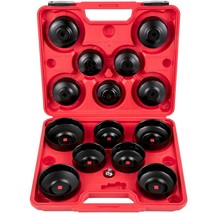 VEVOR Oil Filter Socket Set, 14 Pcs Oil Filter Wrench Set, Sturdy Steel ... - $42.83