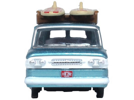 1961 Chevrolet Corvair Greenbrier Passenger Wagon Van Turquoise Metallic and Cam - $28.74