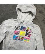 Kids MTV Music Television Hoodie Graphic Neon Blocks Gray Pullover Sweat... - $374.75 MXN