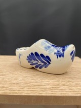Delfts Blue Mini Ceramic Shoe Clog Handpainted Windmill Souvenir Holland... - £4.66 GBP