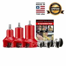 Lumberjack Tools 1&quot;,1-1/2&quot; &amp; 2&quot; Home Starter Kit HSK3 Log Tenon Cutter - $259.99