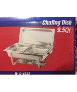 2 Set, Stainless Steel, Rectangular Chafing Dish, Half Size, 9.5 Quart, ... - £51.91 GBP