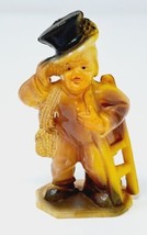 Louis Marx &amp; Co VTG 1960s Plastic Boy w Ladder + Rope 3&quot; Figure Hong Kong Made - £8.77 GBP