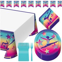 Gymnastics Party Decorations Pack - Pink, Purple, and Teal Crepe Streame... - £9.19 GBP+