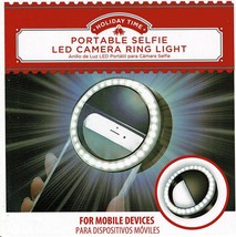 Holiday Time Portable Selfie LED Camera Ring Light - £9.41 GBP