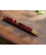 Faith, Hope, and Love Pen with Crushed Red Velvet and Antique Brass Pen Kit - $1,585.57 MXN