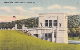 Tionesta Dam Control Tower PA Pennsylvania 1956 Postcard D57 - £2.38 GBP