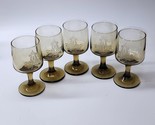Vintage Pfaltzgraff Village 6-ounce 5¼” Wine Glasses Goblets - MINT Set ... - $34.97