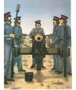 THE NCO, IMAGES OF AN ARMY IN ACTION, PRINT, LAYING THE GUN, MEXICO WAR,... - $30.00