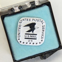 United States Postal Service U.S Mail 25 Years Award Silver Tone Pin - £11.49 GBP