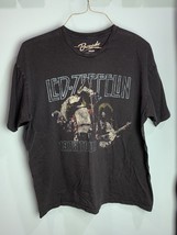 Led Zeppelin 1975 Tour Mens XL Black T-Shirt Bravado Screen Print Tag - $15.88