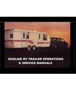 SUNLINE RV TRAILER CAMPER OPERATION MANUALs 430pgs w/ FRIG STOVE &amp; AC Se... - £19.63 GBP