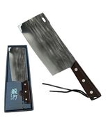 12.5" Duan Da Chef Cleaver Knife 1080 High Carbon Thick Heavy Steel Blade  - $39.59