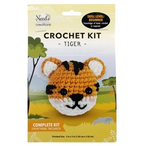 Fabric Editions Mini Crochet Kit-Tiger 3&quot;X3&quot; - $26.15