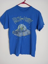 Rick and Morty Size Small Adult Swim Blue Old Navy Graphic T Shirt Space... - $152.00 MXN