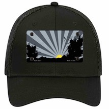 Southwest Gray Sunset Novelty Black Mesh License Plate Hat - £23.11 GBP
