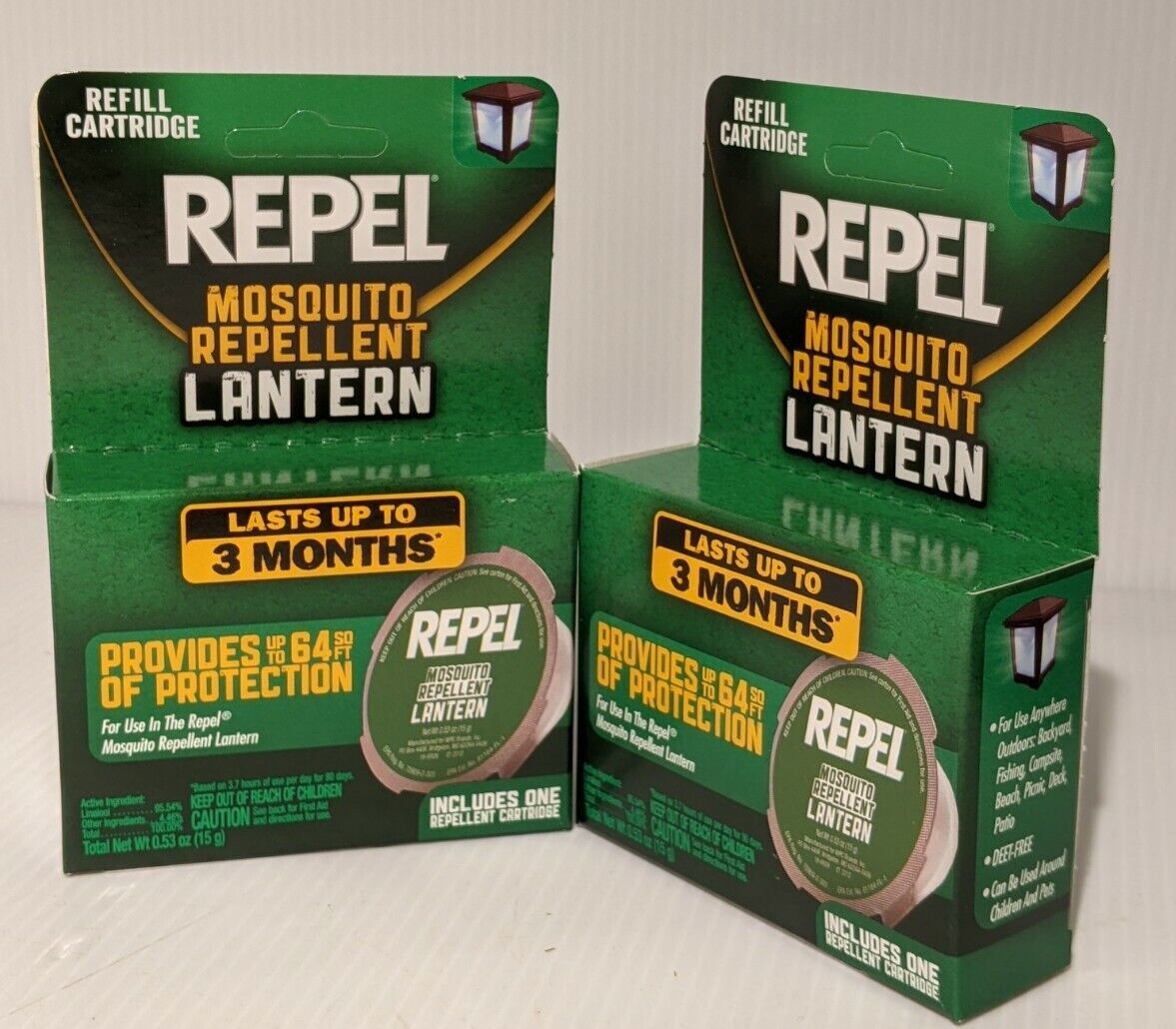 2 REPEL Mosquito Repellent Lantern Refill Cartridges Last up to 3 Months... - $4.89