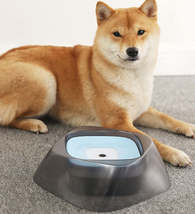 Pet Dog Bowl Floating Not Wetting Mouth Cat Bowl No Spill Drinking Water Feeder - £33.87 GBP