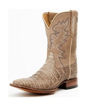 Cody James Mens Exotic Caiman Belly Tan Western Boots - £353.15 GBP