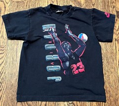 Vintage Air Jordan T Shirt Youth Small Nike Gray Tag Chicago Bulls Michael - £27.94 GBP