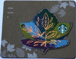 Starbucks Card Austria 2017 Fall Leaf Die Cut Gift Card New - £5.58 GBP