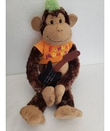 Aurora Cheeky Charlie Funky Monkey Plush Stuffed Animal Guitar Green Mohawk - £13.99 GBP