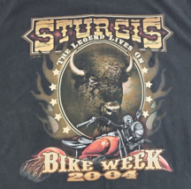 2004 Black Sturgis Bike Week The Legend Lives On Shirt - Size L - $19.34