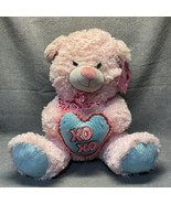 NWT Hug Fun International Valentine&#39;s Day XO XO Pink Bear Kg - $282.73 MXN