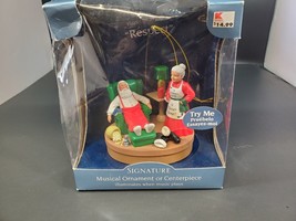 New. Santa's Best. Christmas Eve. Respect. Musical Ornament or Centerpiece. - $24.74