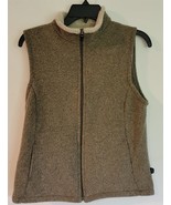 Womens M Kuhl Gray Alfpaca Fleece Zip Front Vest Warm Winter Layers - $25.81 CAD