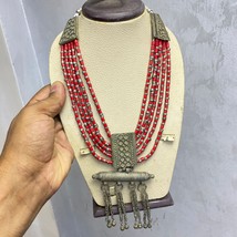 yemen Antique Yemenite Bedouin Yemeni Necklace Yemen Silver Labbe Choker Jewelry - £387.22 GBP