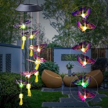 Solar Wind Chime,32.28 Wind Chimes Outdoor Decor, Changing Color Waterproof - $14.18