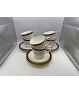 Set of 6 Lenox Bone China FEDERAL COBALT Cups &amp; Saucers with Gold Trim - €137,11 EUR