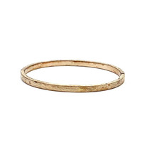 Vtg Signed Gold Filled Art Deco Carved Floral Ornate Bar Clasp Bangle Br... - $44.55