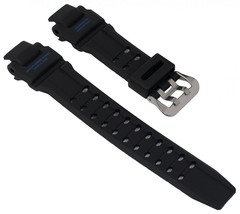 Genuine Watch Factory Band 22mm Black Rubber Strap for Casio GA-1100-2B - £35.87 GBP