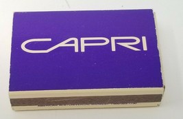 Capri Cigarettes Purple Matchbox with Matches Vintage 1991 Original  - $18.95