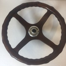 Antique 1921-23 Fox Automotive Corp Philadelphia Wooden Steering Wheel +Assembly - £1,162.70 GBP