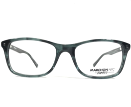 Marchon NYC Eyeglasses Frames M-8500 320 Black Blue Square Full Rim 53-18-140 - £21.89 GBP